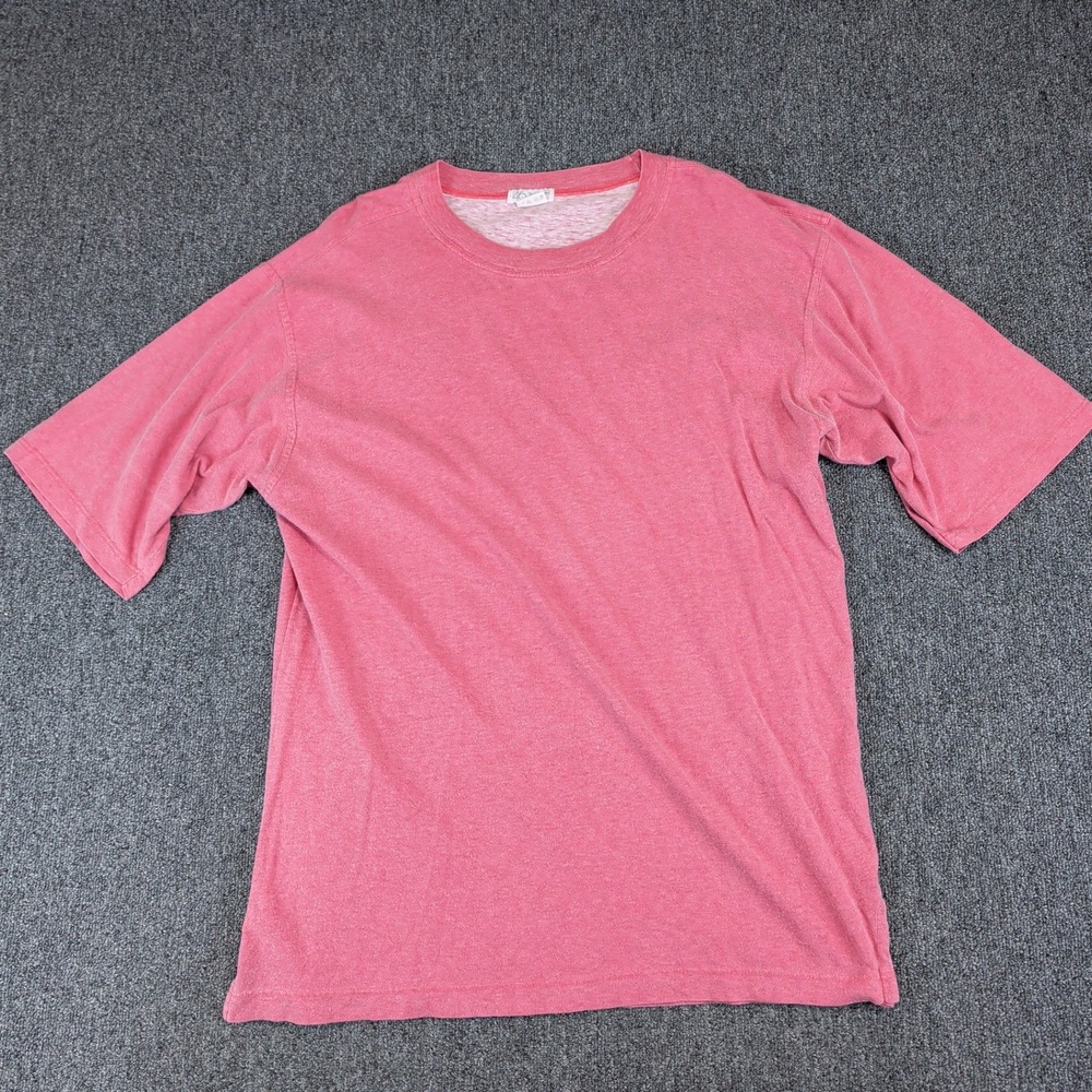 46 34 + Italy Minimalist Luxury T-Shirt Women Large Pink Cotton Crew Neck Tee — photo 2
